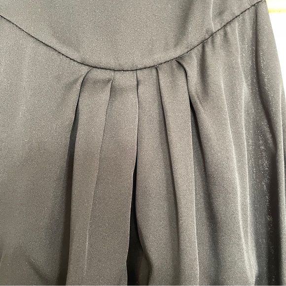 Alice + Olivia KATLYN Waterfall Back Ruffle Dress IN BLACK - Picture 13 of 13